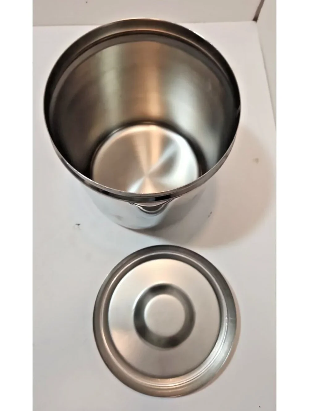 Vtg Stainless Steel Canisters W/ Medical Lid - Set of 2  Vollrath 8802 Polar 3J